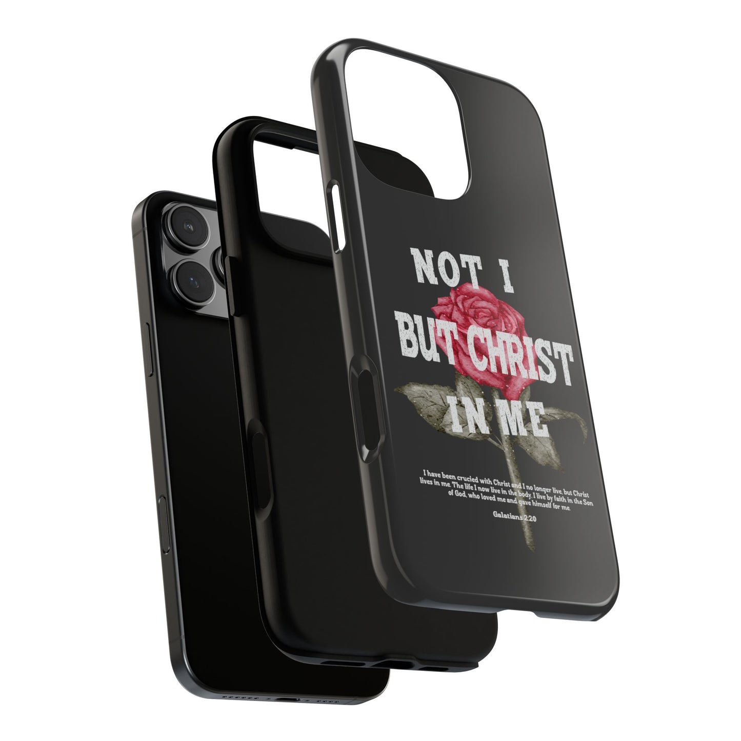 Not I But Christ in Me Phone Case
