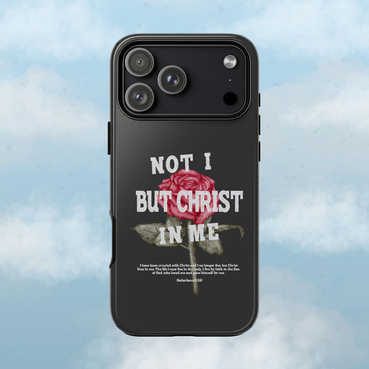 Not I But Christ in Me Phone Case